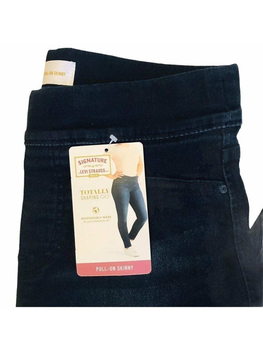 Levis Gold Label Women's Totally Shaping Pull On Mid Rise Skinny Jeans 2… - Picture 3 of 10